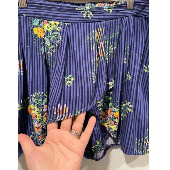 FREE PEOPLE Lasting Lagoon Multicolor Floral Print Shorts - Picture 6 of 7